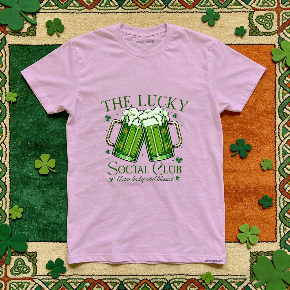 Saint Patrick 317 lucky Irish festival printed T shirt green Retro cotton funny Casual Unisex Adult Party tee