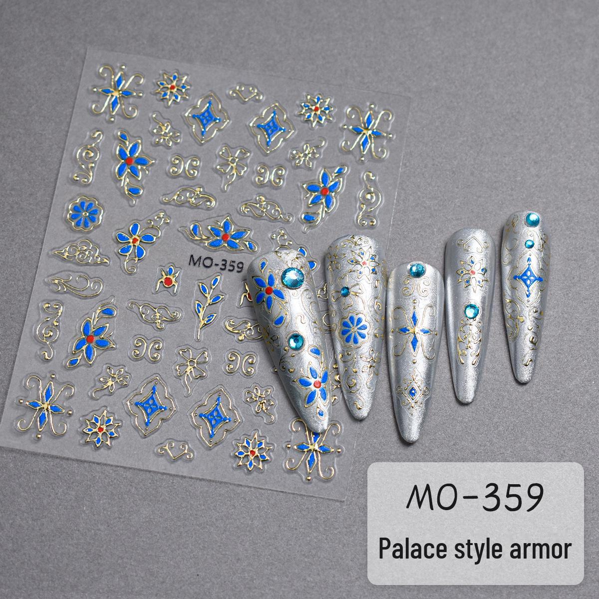 

Наклейки на ногти в стиле ретро-дворца Си Фэй — украшение ногтей своими руками