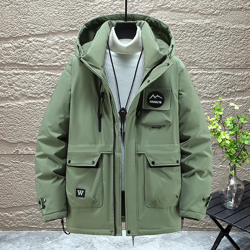 Men s Plus Size Winter Cotton Jacket: Trendy American Workwear Style 8XL (250-270 kg)