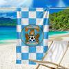 Newcastle United Wappen Aufgedrucktes Strandtuch, Super Weiche Mikrofaser, Perfektes Geschenk Geburtstag, für Pool, Strand, Reisen, für Familie und Freunde