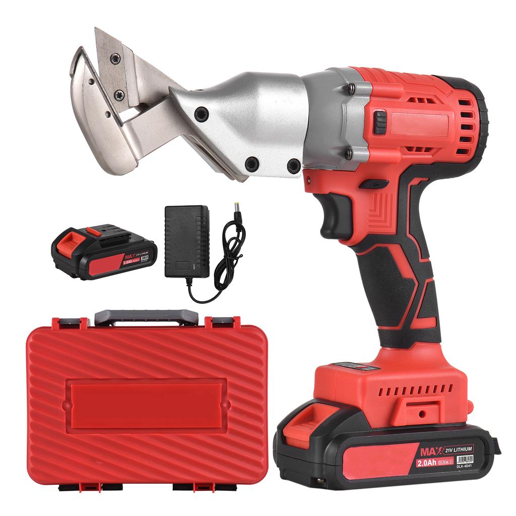 21V Brushless Mini Cordless Tin Snips Scissor 2.0Ah Rechargeable Li-ion Battery Electric Scissors