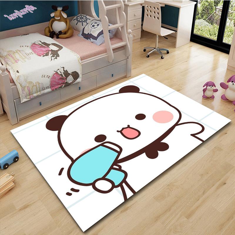 Cartoon Niedlich Lieblich Kreativität Gedrucktes Muster Rutschfester Teppich Bodenmatte Wohnzimmer Teppich Dekoration Picknickteppich Wandteppich