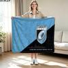 Cardiff Rugby Print Flannel Blanket High Quality Warm Comfortable Cover for All Seasons Perfect for Gifts Home Decor