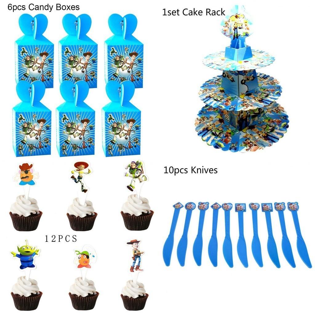 Toy Story Buzz Woody Bo Peep Birthday Party Supplies Featuring Colorful Plates Cups And Banners For Ultimate Celebration