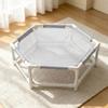 Folding Pet Camping Bed Removable Cat Hammock Comfortable Cat Elevated Bed  Outdoor