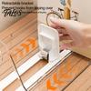 Organizer for Book And Stationery Sliding Action Bookend, Clear Stopper, Space Saving Office Desktop Stackable Desk File Bookshelf Storage,