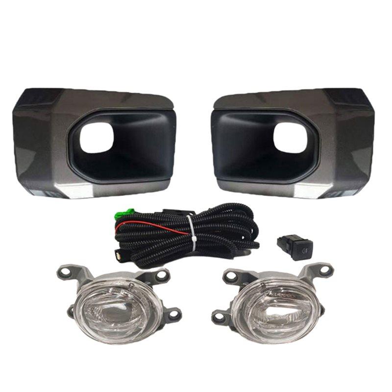 Powerful Car White LED Daytime Running Light Fog Lamps With Protective Frame For Toyota Hilux -