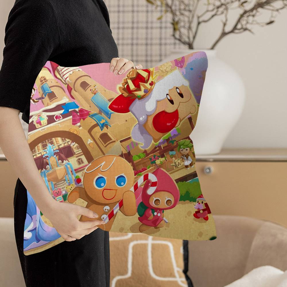 Game C-Cookie R-Run K-Kingdom Personalized Pillow Dust Cover Bedroom Kids Party Decoration Pillowcase Birthday Children Gift