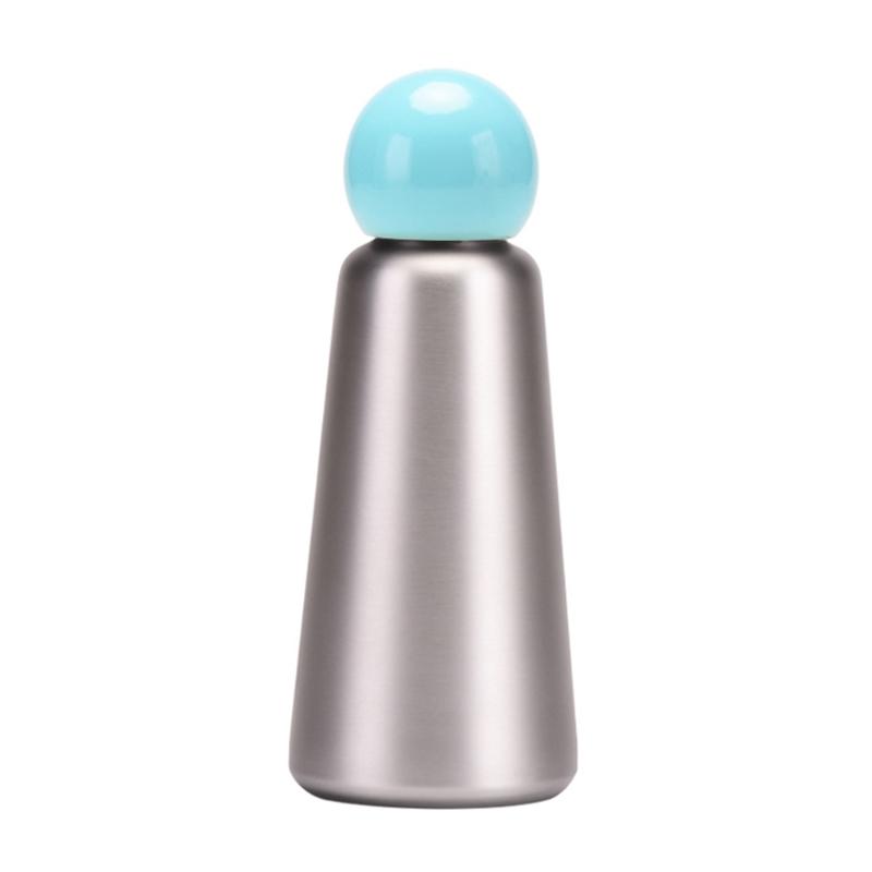 Premium Thermoskanne Isolierte Reise-Wasserflasche 304 Edelstahl-Textur Perfekt für Wandern Camping Fitnessstudio Arbeit white