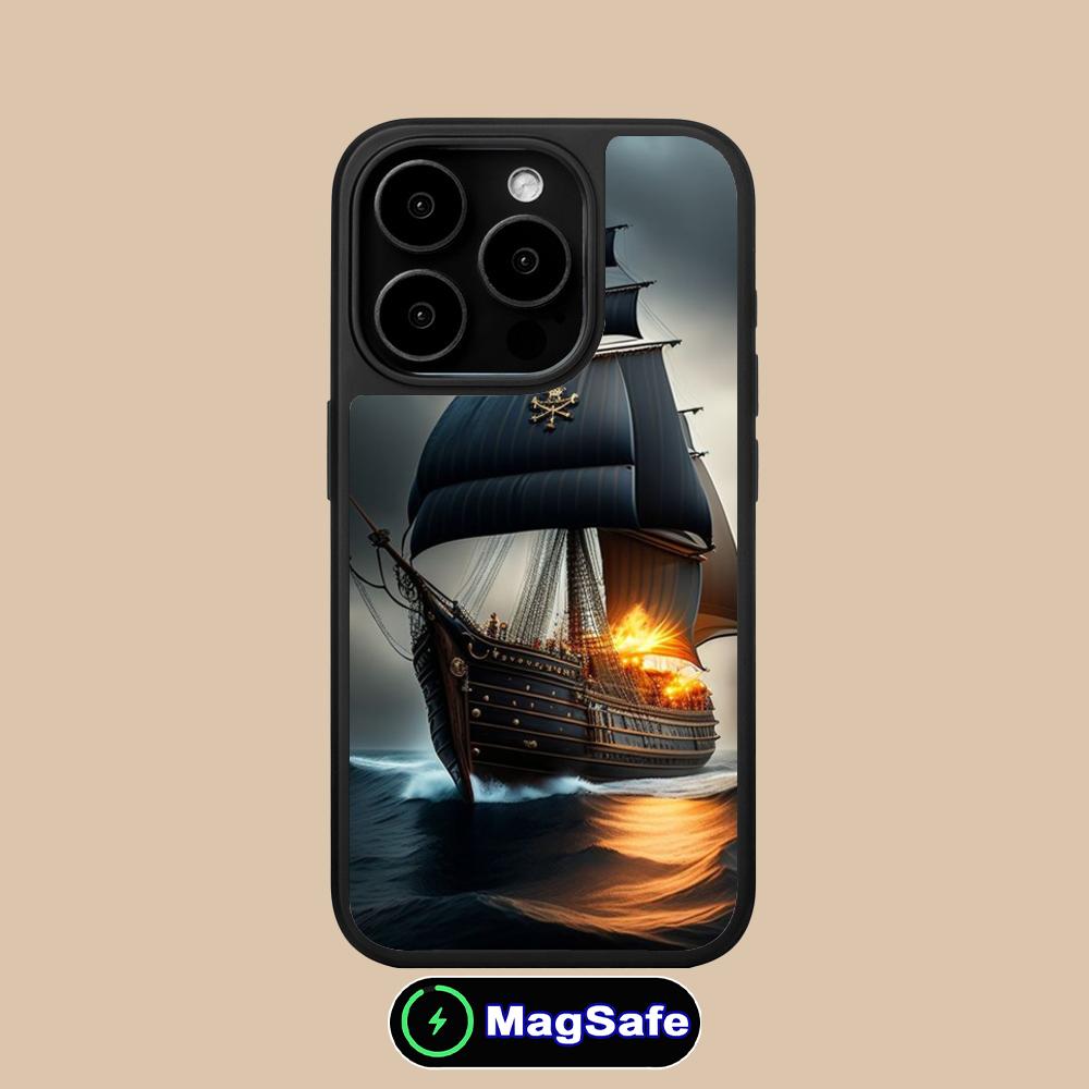 Pirate Corsair Mobile Phone Case for iPhone 17 16 15 14 13 12 11 Air Pro Max Plus Magsafe Matte Surface Colorful Cover Luxury