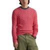 Polo Ralph Lauren Ss26 Logo Embroidered Long Sleeve Crew Neck Cable Knit Sweater Men sweater 710775885-538
