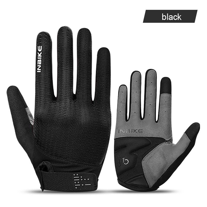 INBIKE 2023 MTB Cycling Gloves Gel Breathable Road Bike Riding Glove Touchsrceen Bicycle Gloves TPR Palm Pad Bike Accesssories