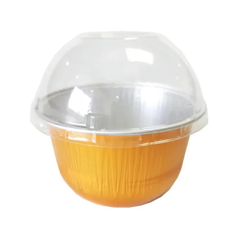 50 шт. 170 мл Алюминиевые формочки для кексов, Формочки для выпечки кексов, Держатели, Контейнеры с крышкой, Алюминиевые вкладыши для кексов, Формочки для маффинов с крышкой