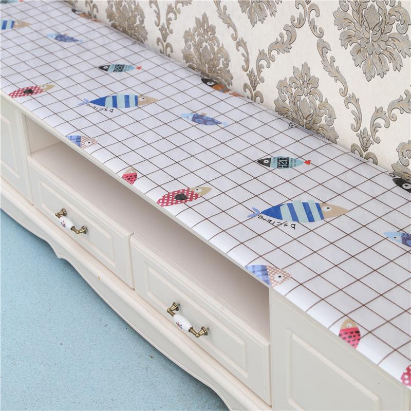 0.8mm Soft Glass PVC Waterproof Oil-proof Heat-resistant Dining Table Protector