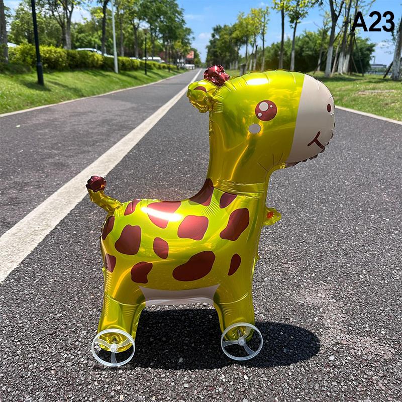 HUAHUA4D Alphabet Foil Balloon Elephant Design with Wheels for Kids' Parties and Baby ShowersHUAHUA