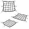 3PCS Elastic Rubber Rope Motorcycle Cargo Net 11.8 X 11.8 Inch Helmet Cargo Net  Gear Carrying