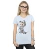 Disney Damen Mickey Mouse Skelett Baumwoll-T-Shirt