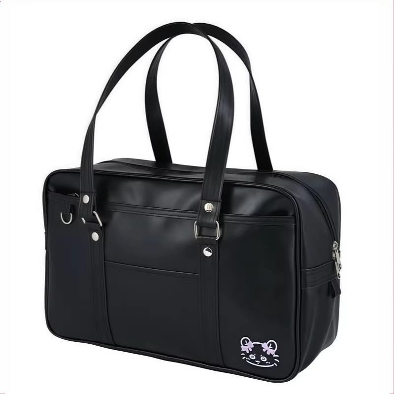 Cute Cartoon Rabbit JK Style Large Tote Bag for Daily School Commute and Handbag