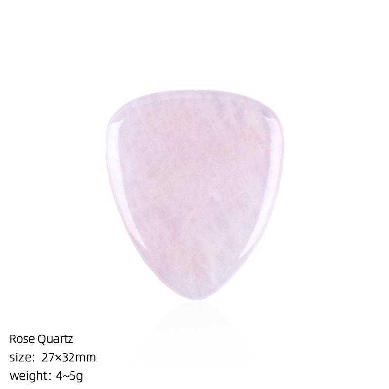 Natural Crystal Guitar Pick for Electric Guitar Bass Strumming Jade Agate Style Gift