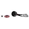 Reel handle knob, reel handle, metal 4*7mm metal frame, replacement part with fittings A/D / (38mm black and blue Leiqiang single rocker arm)