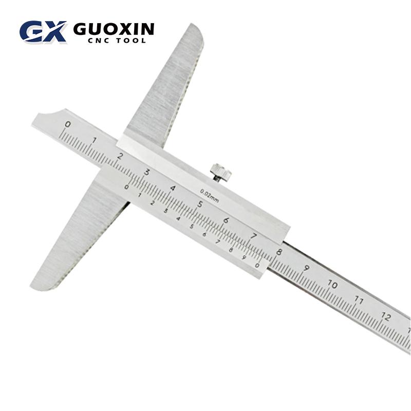 The Depth Caliper 0 -150mm 0 - 200mm 0 - 300mm Stainless Steel Depth Vernier Gauge 0 mm ~ 100 mm