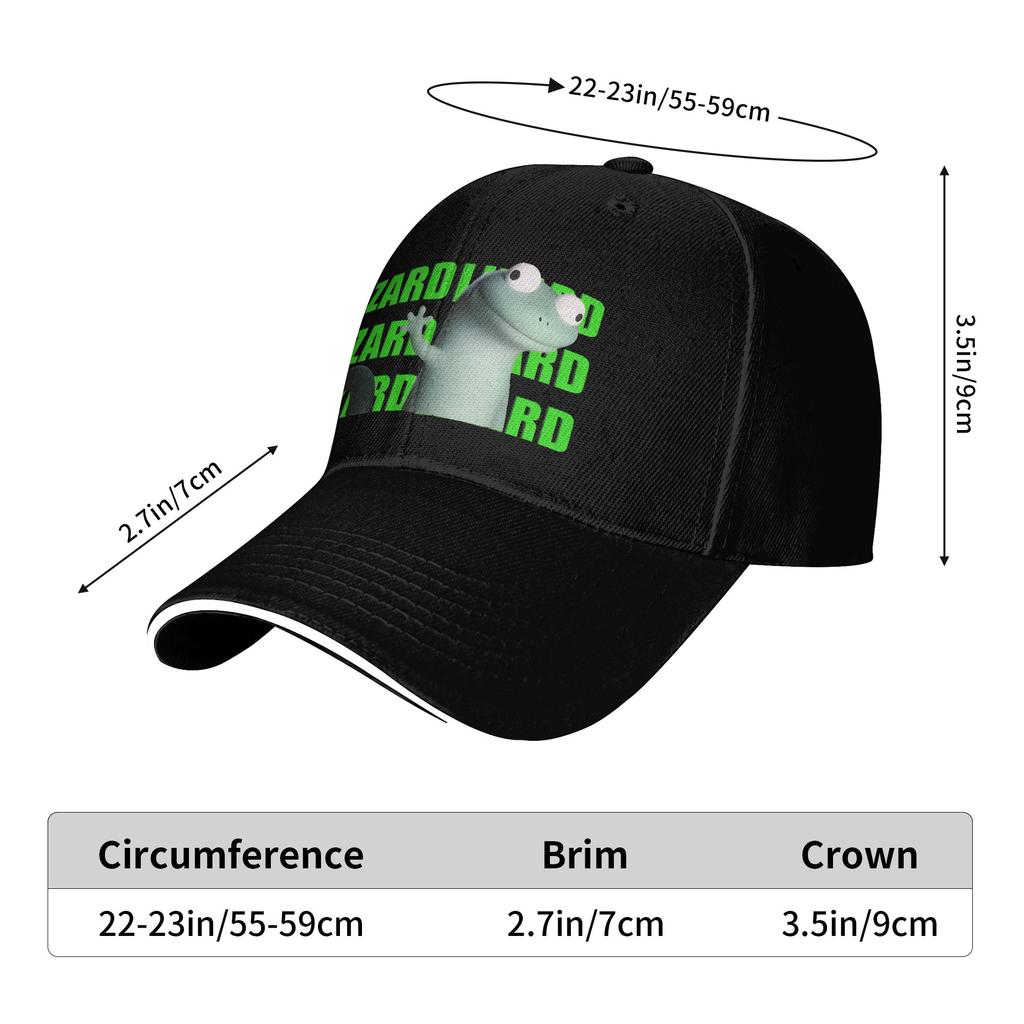 Tom Lizard Meme Funny Weirdcore Animals Baseball Caps Popular Sandwich Hat Unisex Style Adjustable Sun Cap Outdoor
