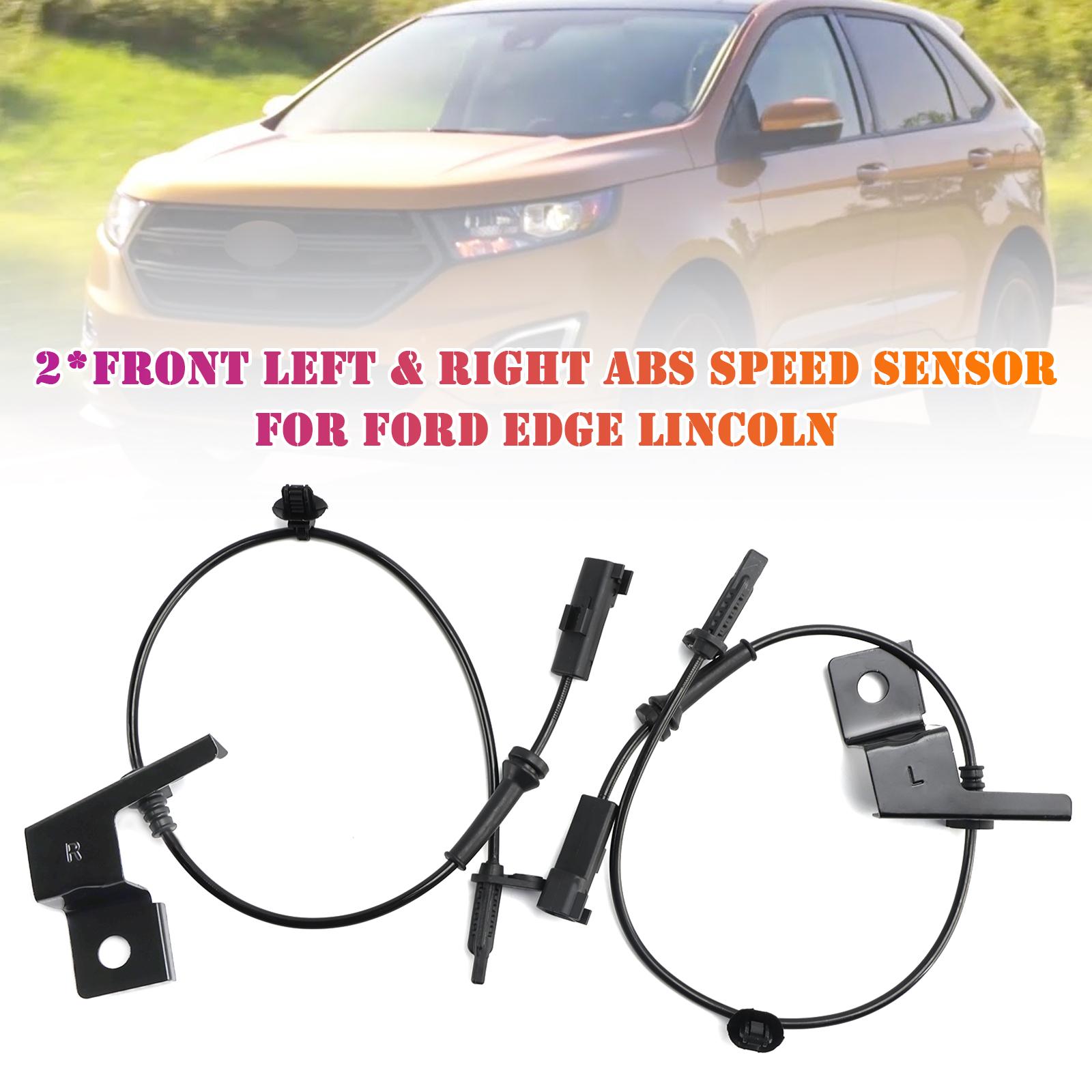 2*Front Left & Right ABS Speed Sensor For Ford Edge Lincoln