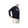 FILA Letter Logo Print Hoodie Men Tops Legendary-Blue F11M319206F-NV