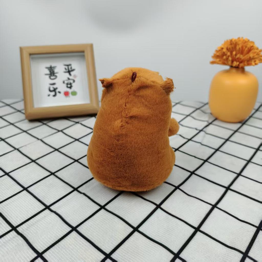 Creative Funny Karma Doll Pendant Plush Toy Capy Guinea Pig Schoolbag Accessories Cute Keychain Doll