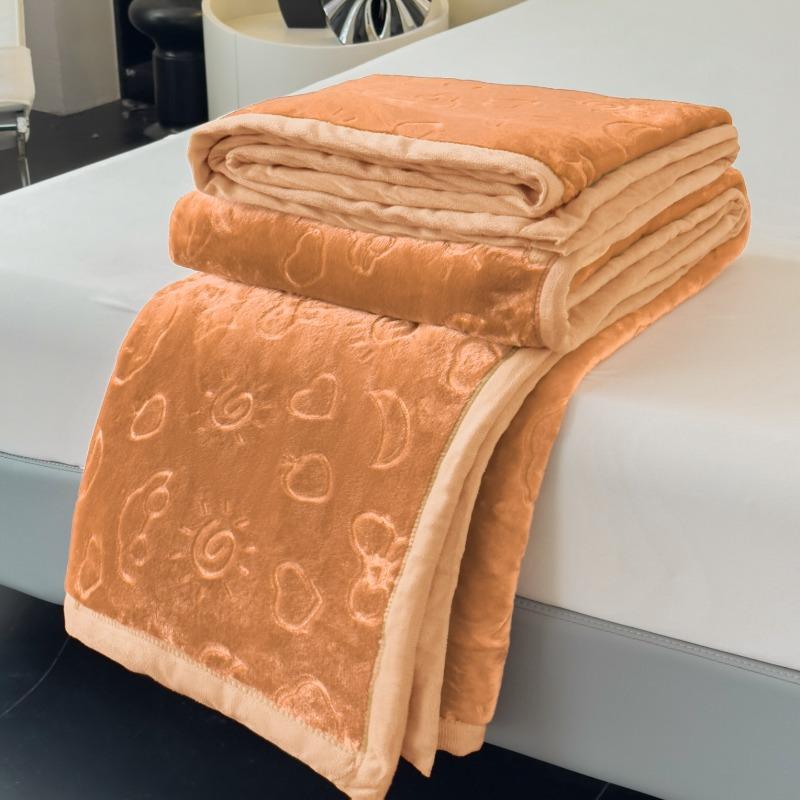 Solid color simple blanket multi-functional casual blanket autumn and winter thickened warm office nap blanket