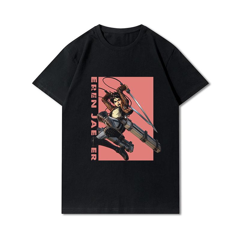 Plus Size Anime Attack On Titan Women's T-shirt Levi·Ackerman Eye Punk Tops Summer Harajuku Loose Gothic Short Sleeves Tshirt