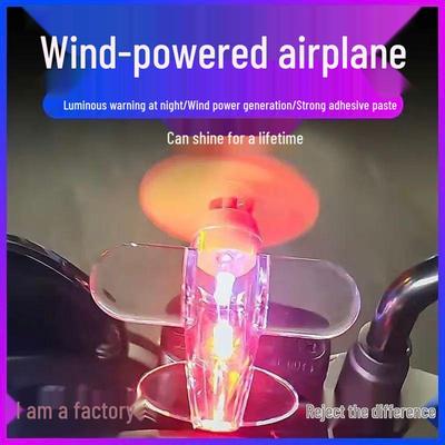 Colorful LED Wind-Powered Car & Motorcycle Ornaments