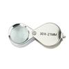 10X 30X Metal Diamond Jewelry Loupe Magnifier Tool Eye Magnifying Glass Equipments Triplet Jewelers Eye Glass Lupa