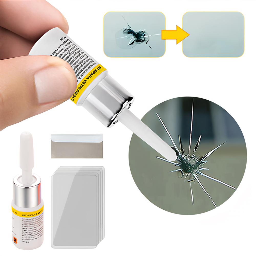 Car Windshield Cracked Repair Tool DIY Window Screen Kit Restoration Curing Glue Auto Glass Scratch Crack Restore No Trace