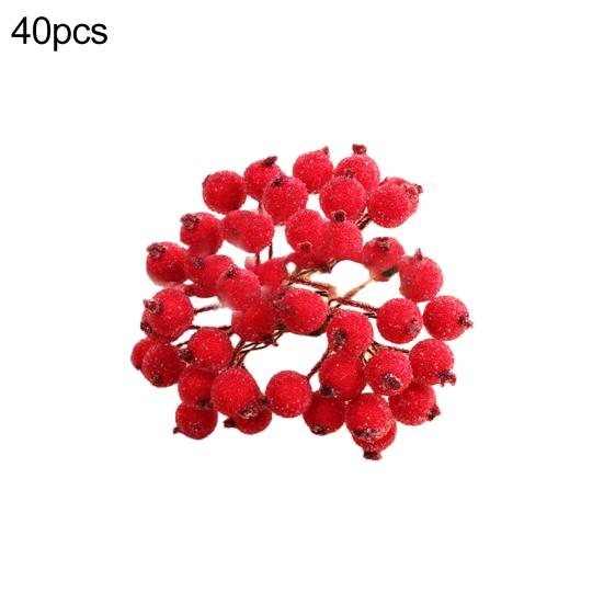 1 Bouquet Artificial Holly Berry Maintenance-free Exquisite Home Decor Pretty Artificial Berry for DIY