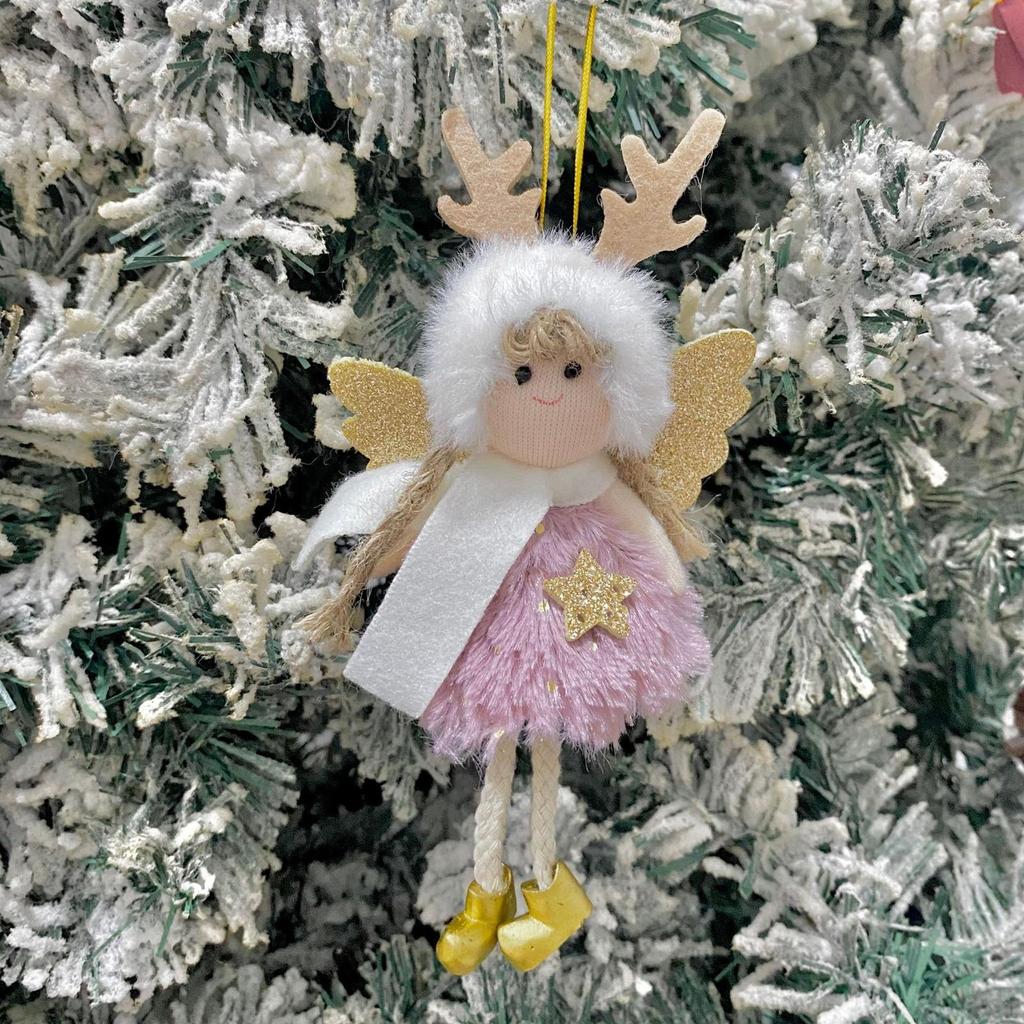 Doll Decoration Christmas Tree Pendant Decorative Home Decor DIY Crafts Xmas Girl Toy for Porch