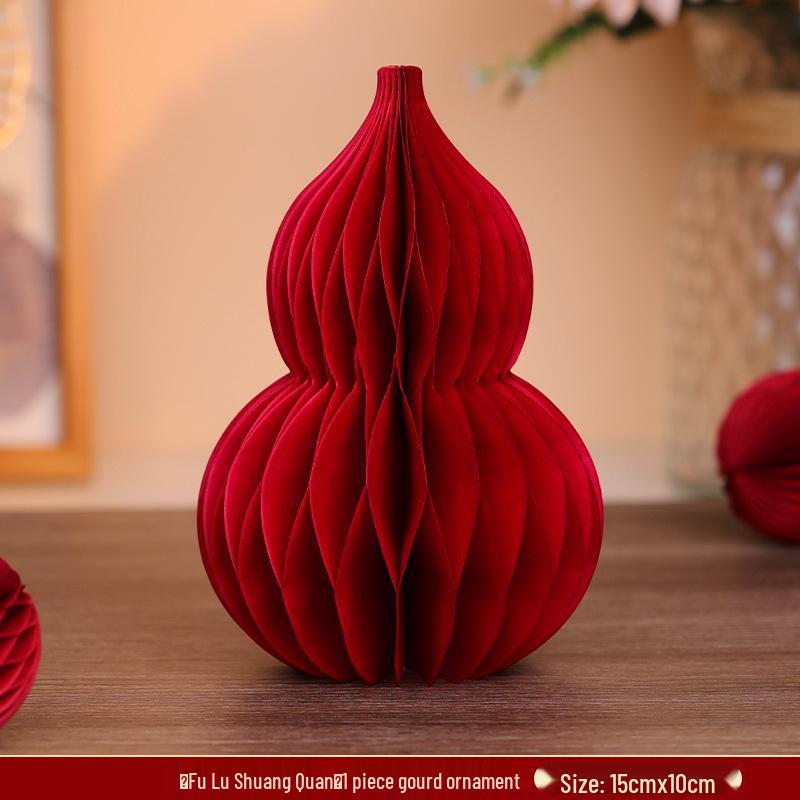 3D Gourd Ornament for Fortune & Prosperity - Perfect Housewarming Gift & Home Decor