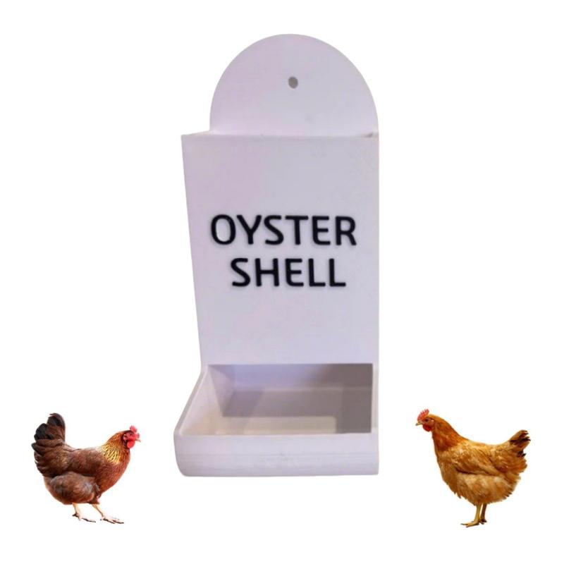 

Годівниця для курей з ракушняком та гравієм Підвісна годівниця для курей Корито Універсальні годівниці для ракушняку для курей Гравітаційна птиця as the picture