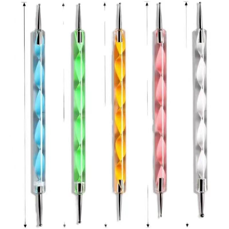 20-Piece Nail Art Brush & Rhinestone Dotting Pen Set