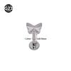 G23 Titanium Heart Bowknot Leaf Cartilage & Lip Stud Piercing Jewelry