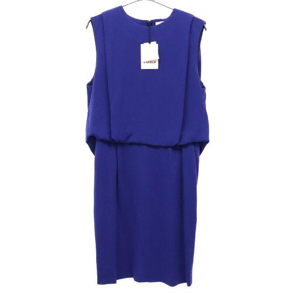 

неиспользованное ENFOLD сделано в Японии Платье без рукавов 38 синее Женское Б/У
