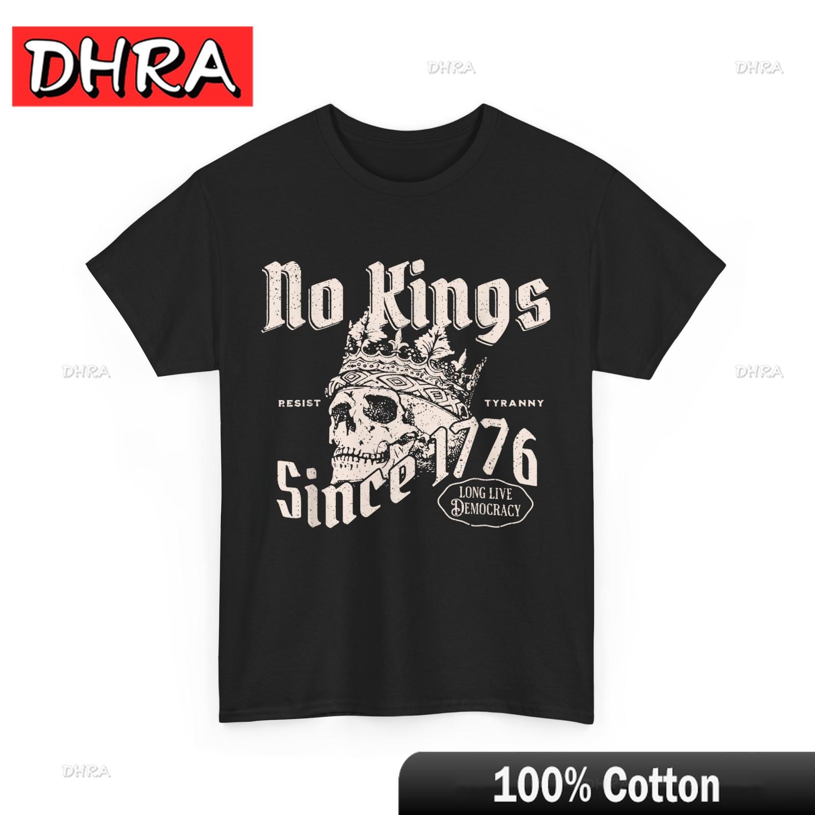 No Kings Since 1776 Skull Women Unisex TShirt Edgy Aesthetic Urban Tshirts Women Funny Edgy Urban Tshirt Harajuku Aesthetic Urban S