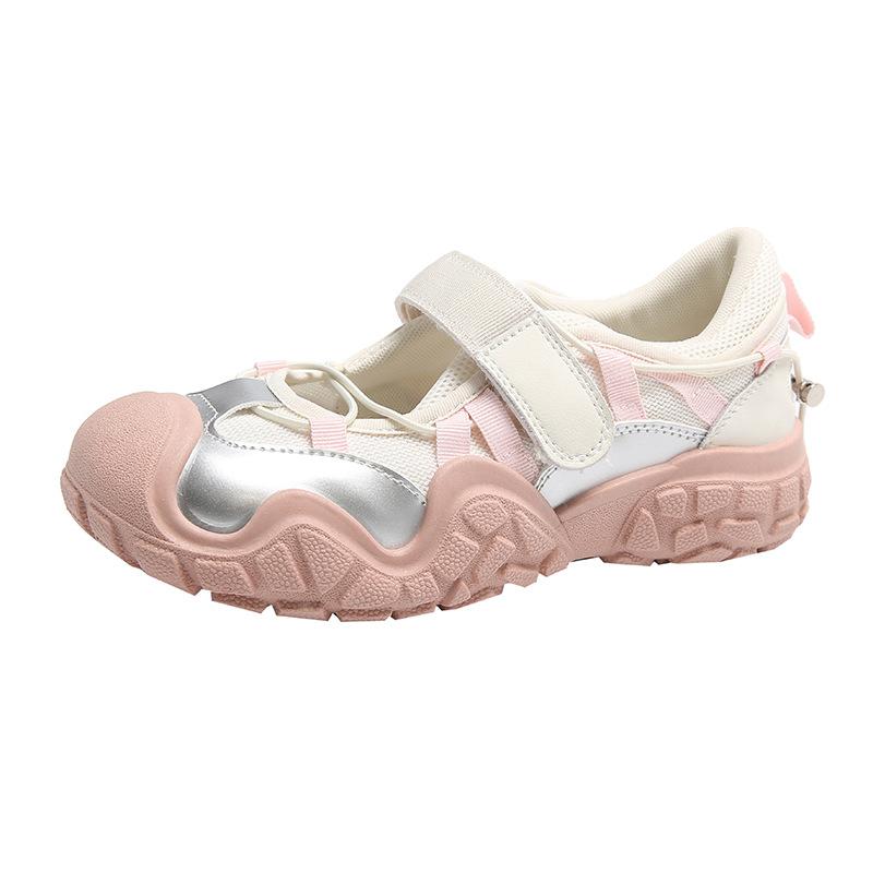 2025 summer new hiking shoes breathable women's mesh breathable student board shoes casual shoes ugly cute ins tide BR511