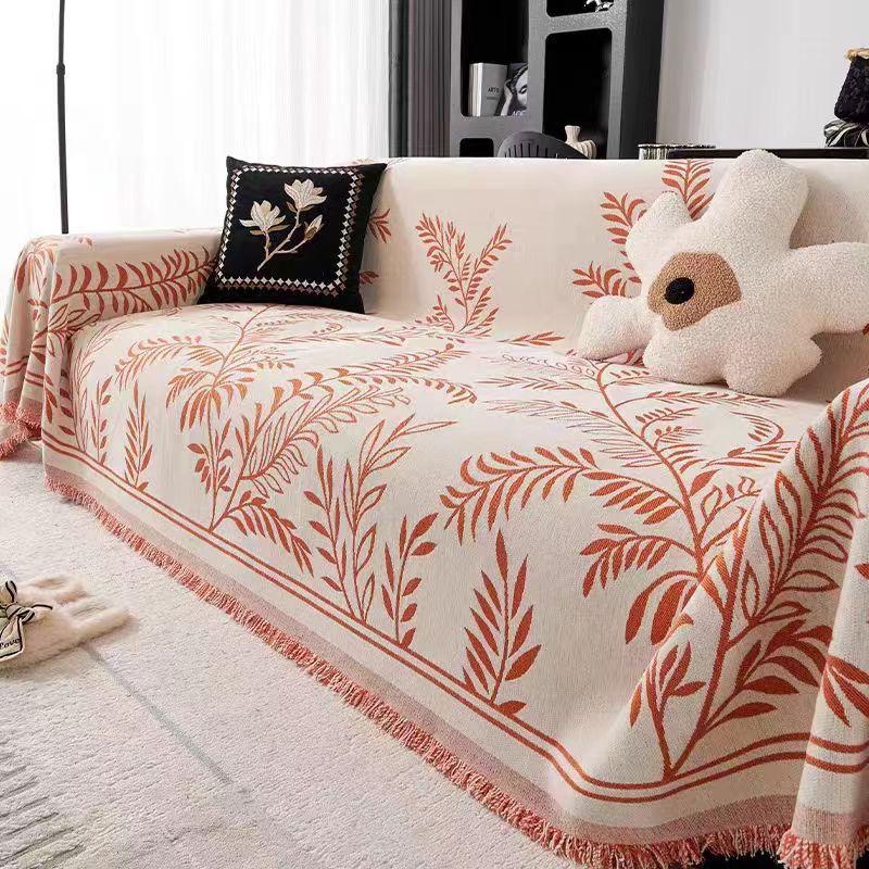 Bohemia Sofa Blanket Chenille Fabric Sofa Covers Four Seasons Universal Tassel Throw Blankets Anti-cat Scratch Towel Protector