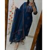 Women Designer Kurta Pant Dupatta Set Indian Bollywood Top Tunic Salwar Suit Party Wear