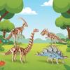 3D Wooden Dinosaur Handmade Miniature Dinosaur Model Assembly Educational Birthday Adult New Christmas Gift Puzzle, Kit, Toy, Gift, Gift, Year's Gift,