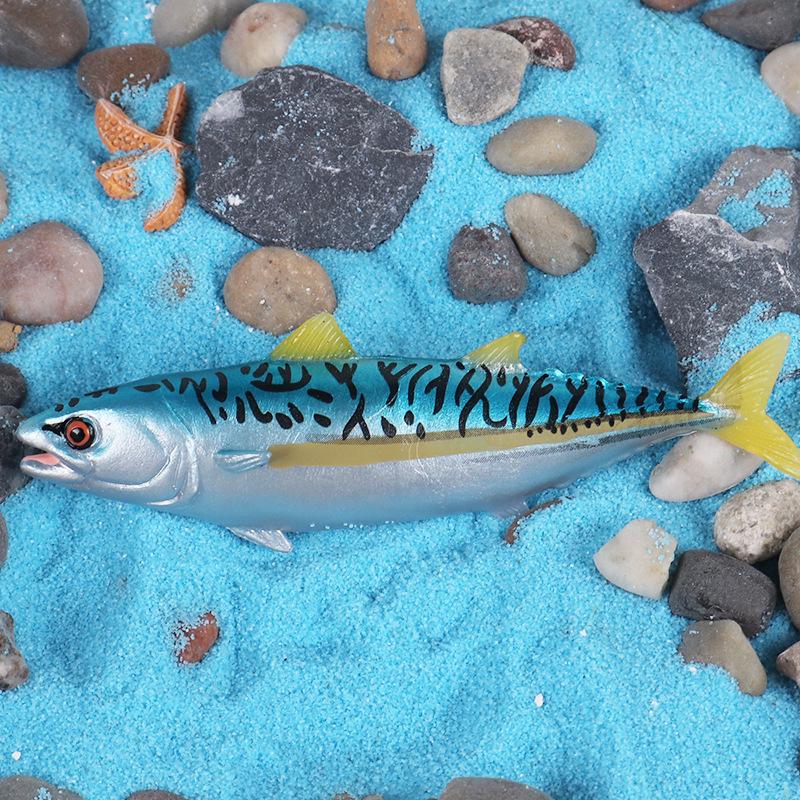 Realistic Bluefin Tuna Children's Cognitive Marine Animal Model for Fish Tank Decoration