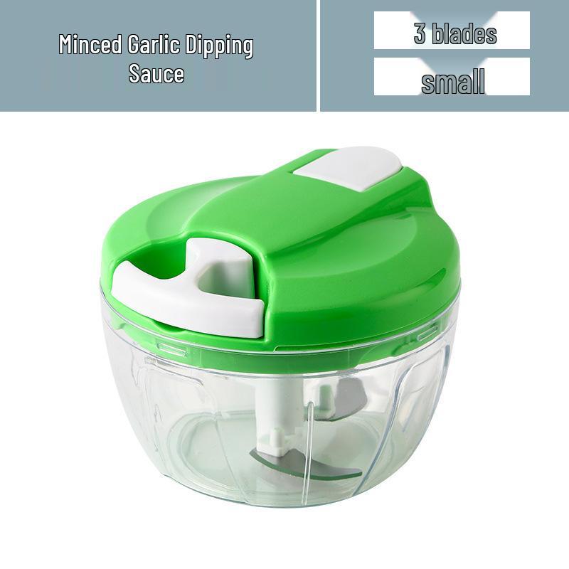 Multi-Function Manual Vegetable and Meat Chopper: Hand-Pull Garlic Mincer, Dumpling Filler, Vegetable Cutter