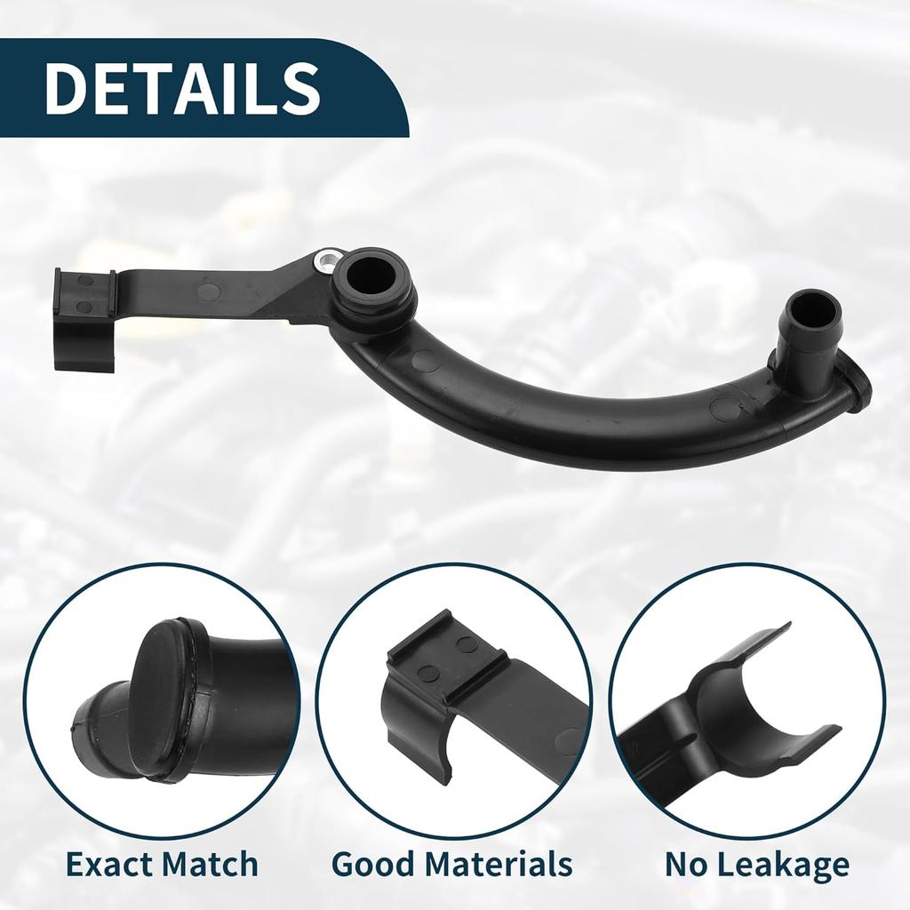 Radiator Coolant Hose for Mercedes-Benz C250 SLK250 2012-2015 Good Sealing No.2712002352 Engine Front Water Pump Cooling Pipe Tube Black 1 Pcs