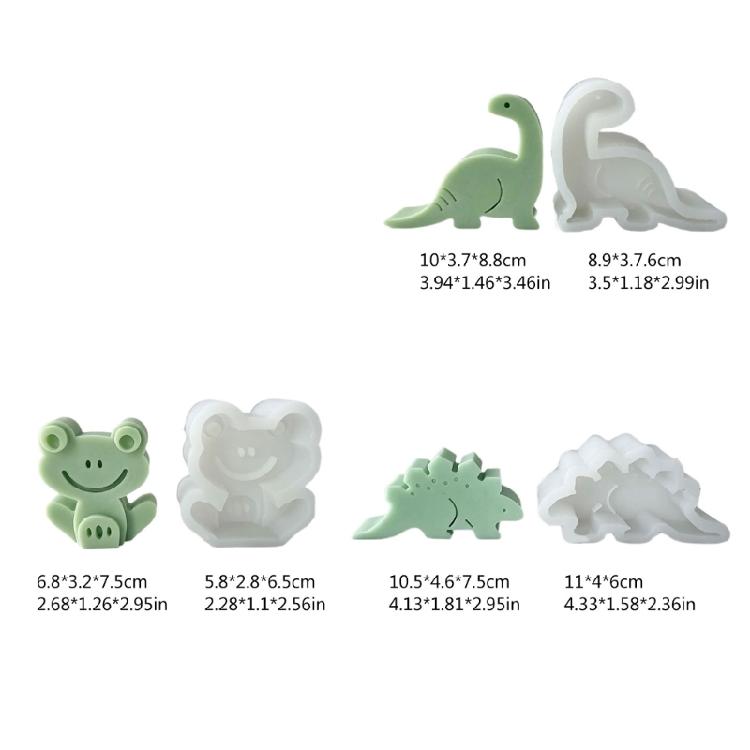 Animal Candle Molds for DIY Candle Soap Fondant Decorations Baking